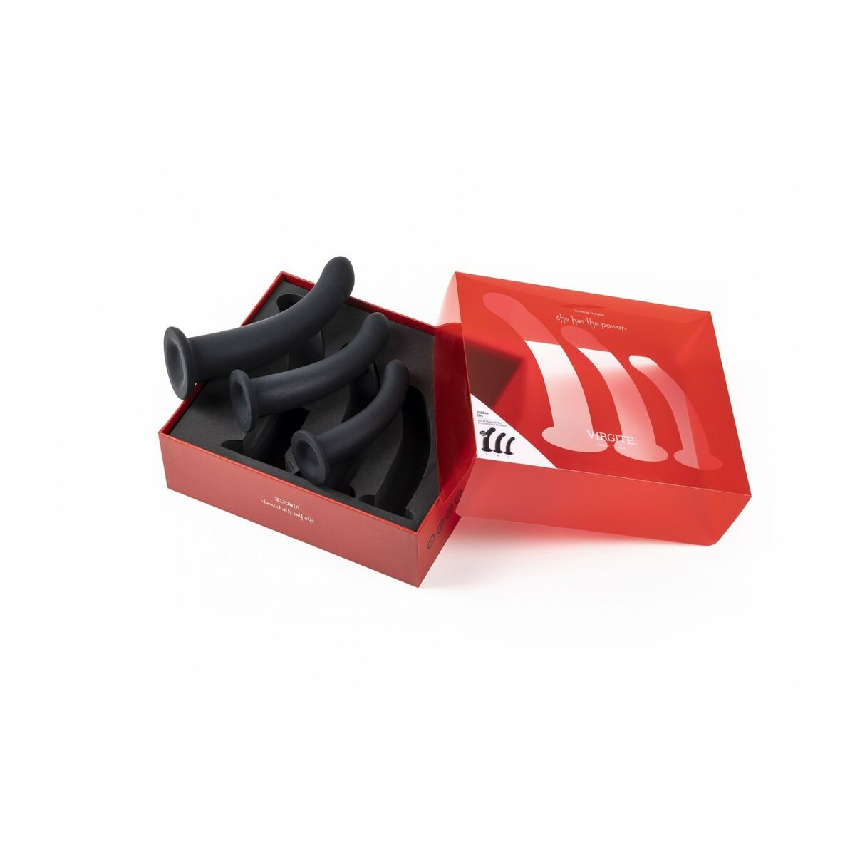 Dildo Virgite Svart S/M/L Set